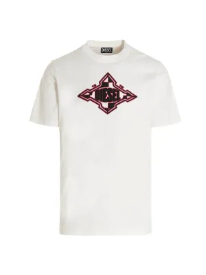 Diesel Logo Printed Crewneck T-Shirt