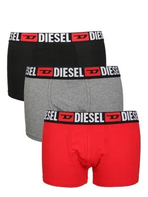 Diesel Logo Waistband Pack Of Three Boxers