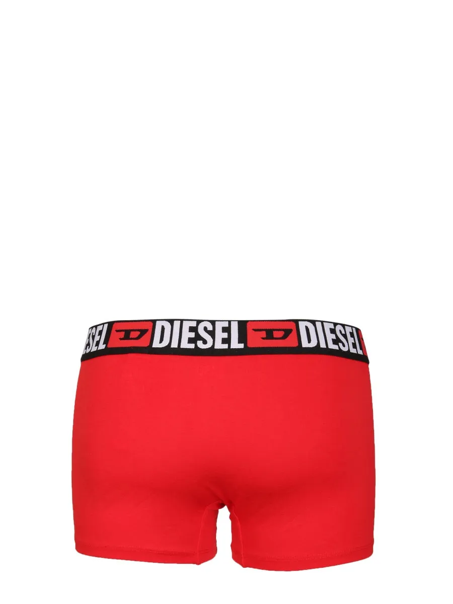 Diesel Logo Waistband Pack Of Three Boxers