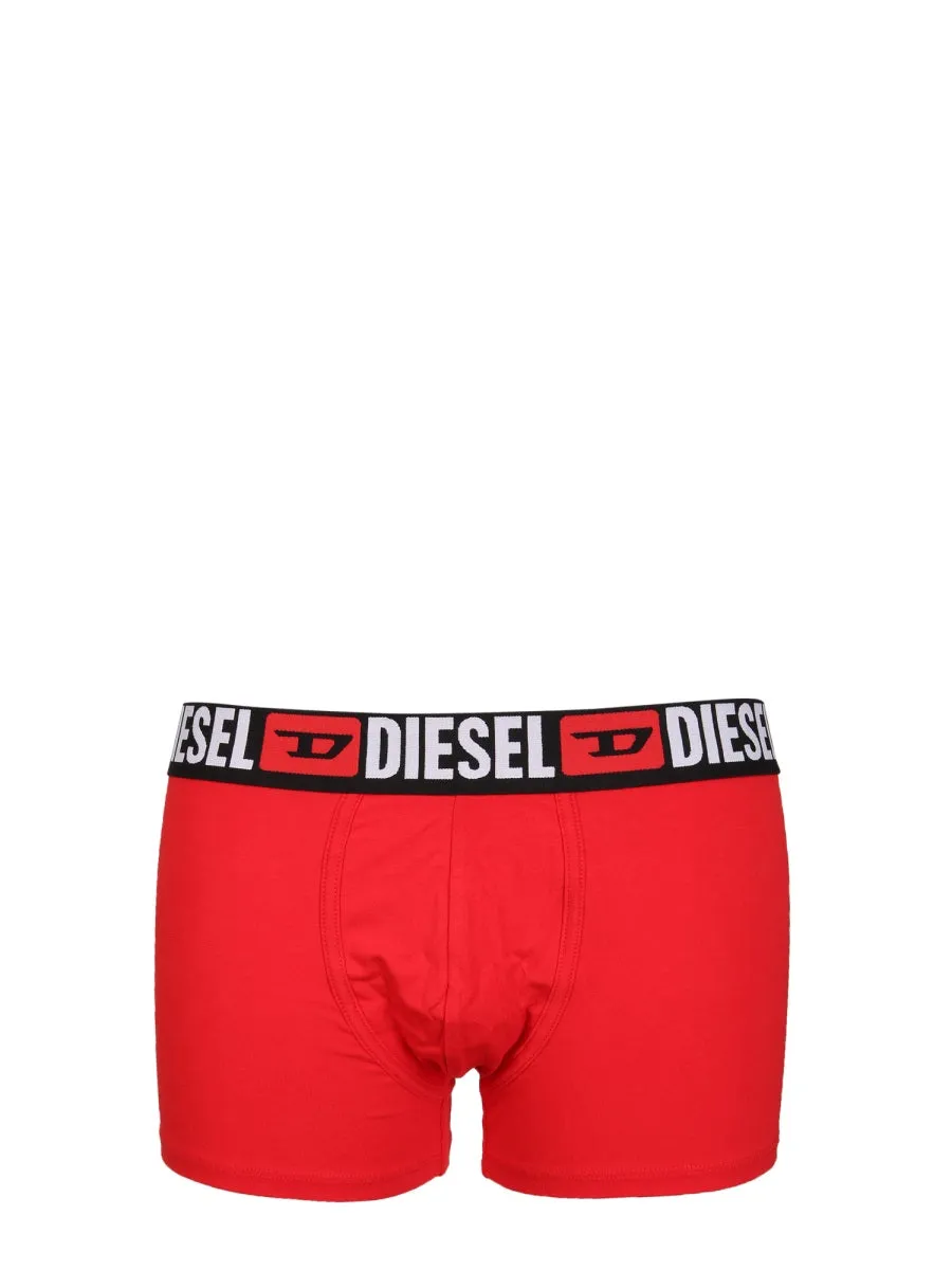 Diesel Logo Waistband Pack Of Three Boxers