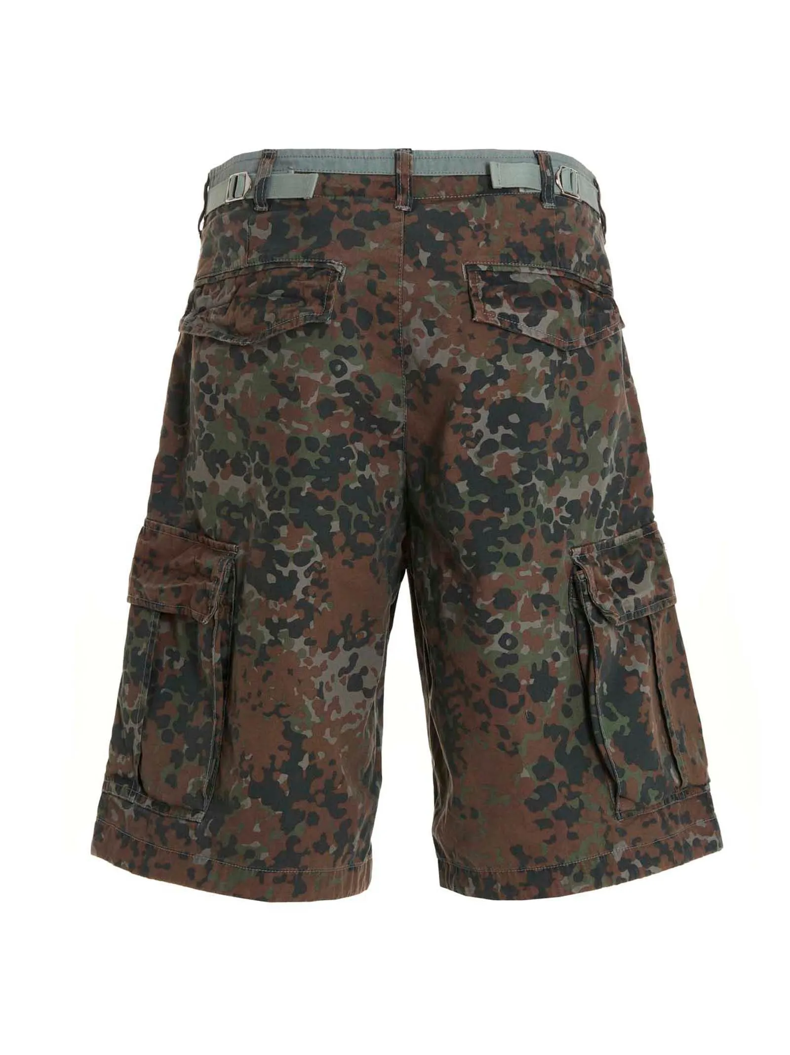 Diesel P-Atlan Camouflage Printed Cargo Shorts