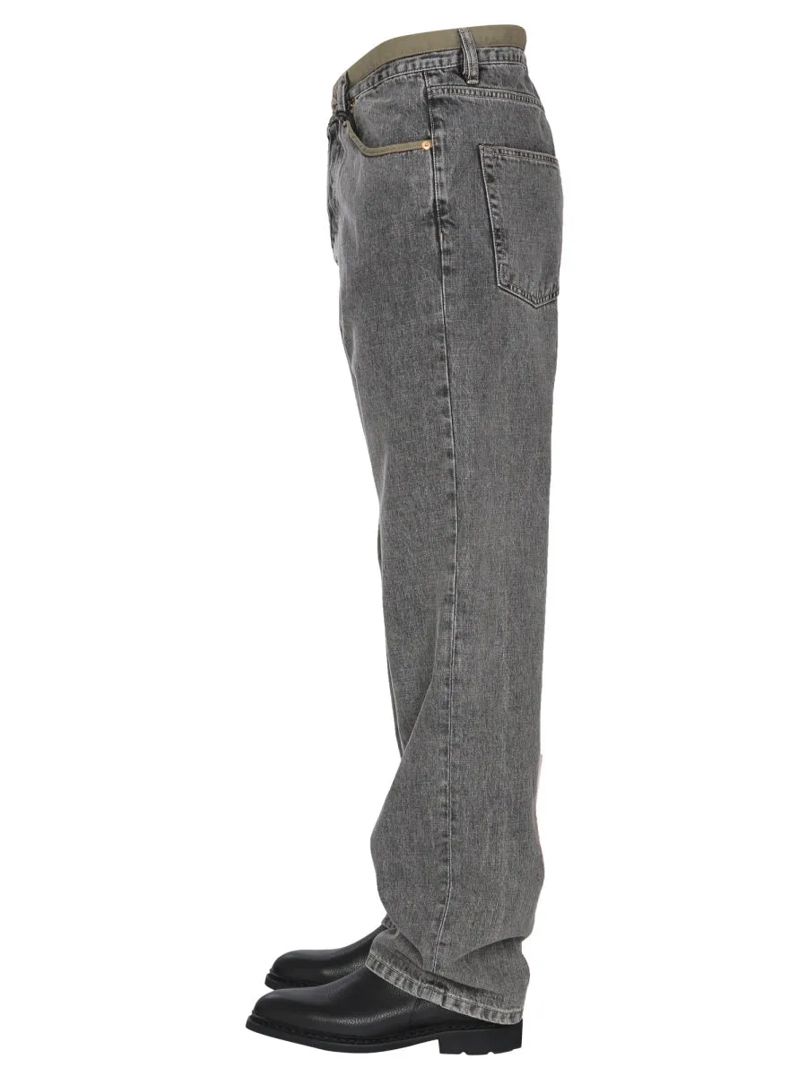 Diesel Red Tag DxD-P2 0CBBH Straight-Leg Jeans