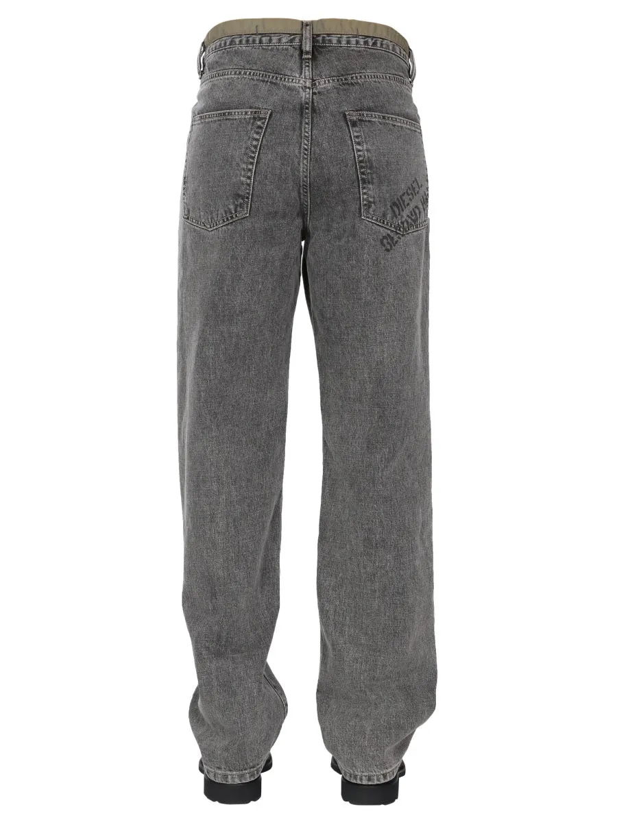 Diesel Red Tag DxD-P2 0CBBH Straight-Leg Jeans