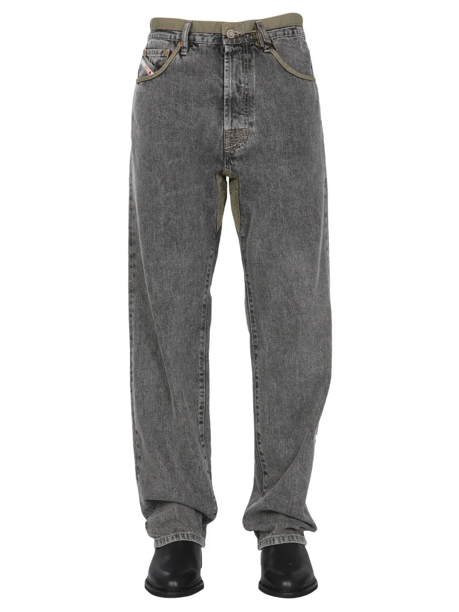 Diesel Red Tag DxD-P2 0CBBH Straight-Leg Jeans