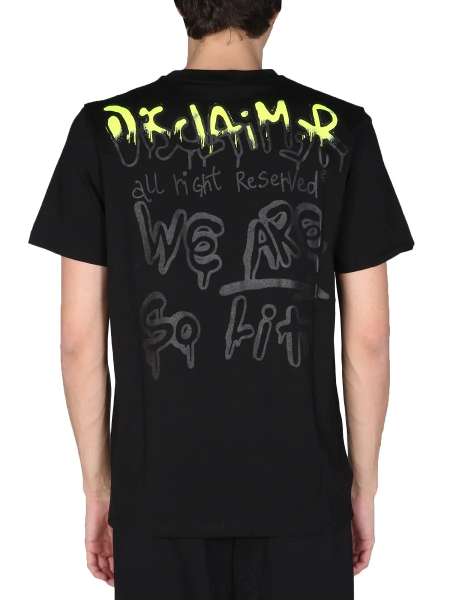 Disclaimer Printed Crewneck T-Shirt