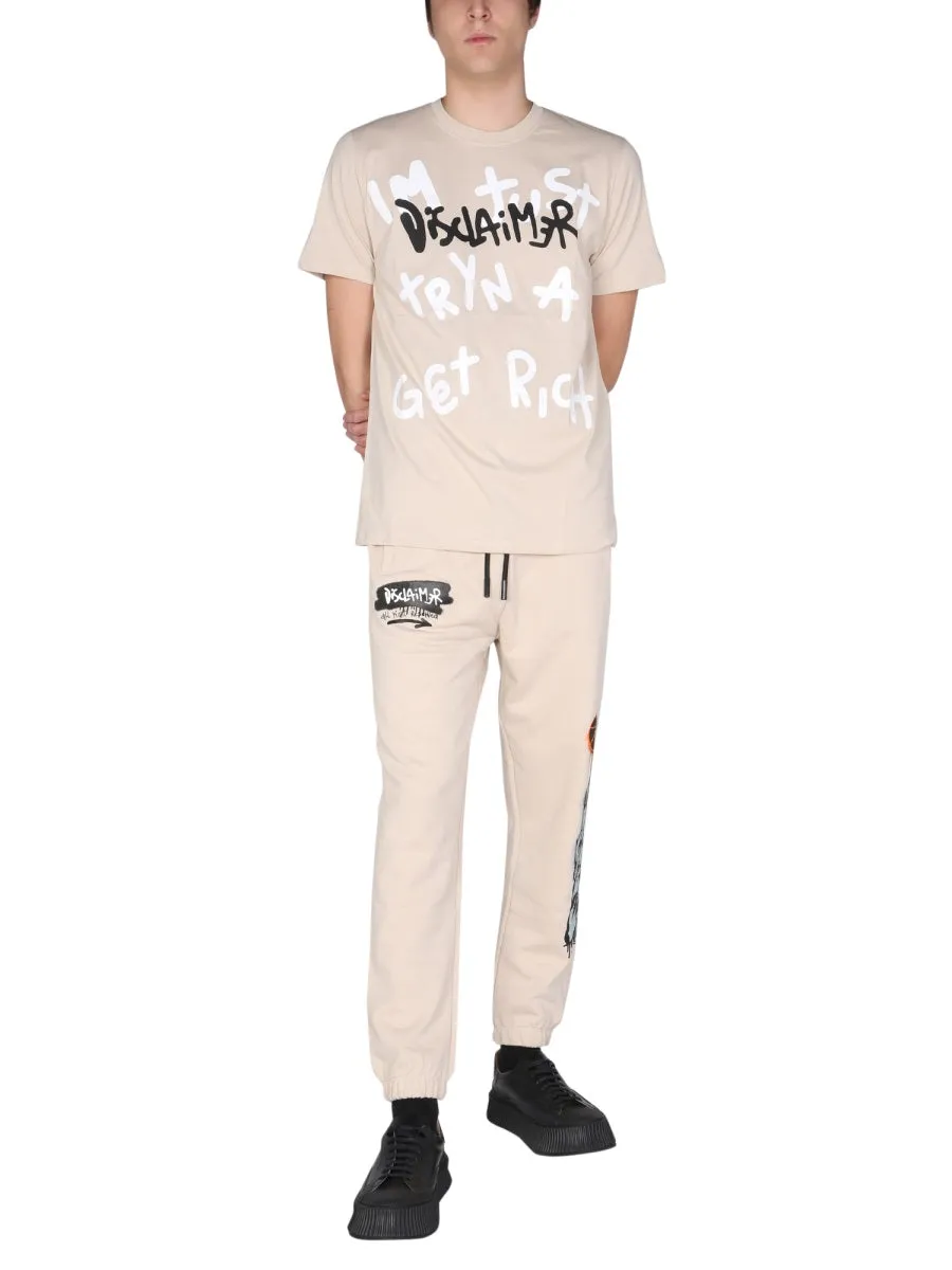 Disclaimer Printed Crewneck T-Shirt