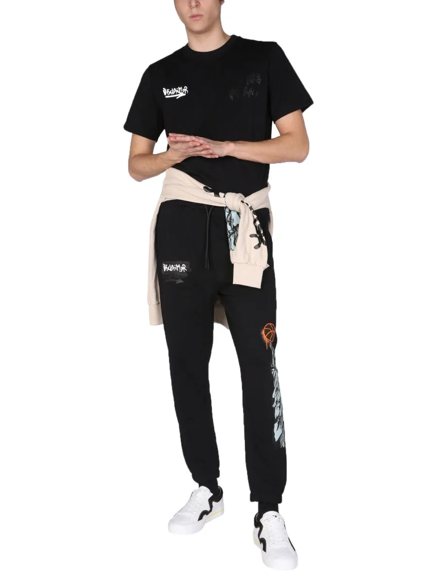 Disclaimer Printed Crewneck T-Shirt