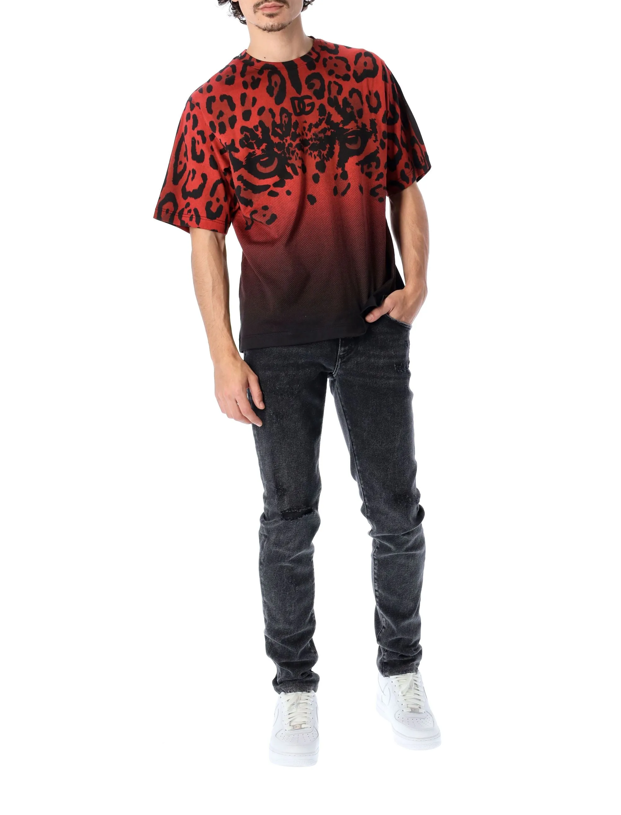 Dolce & Gabbana Animal Printed T-Shirt