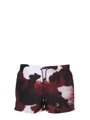 Dolce & Gabbana Camouflage Print Swim Shorts