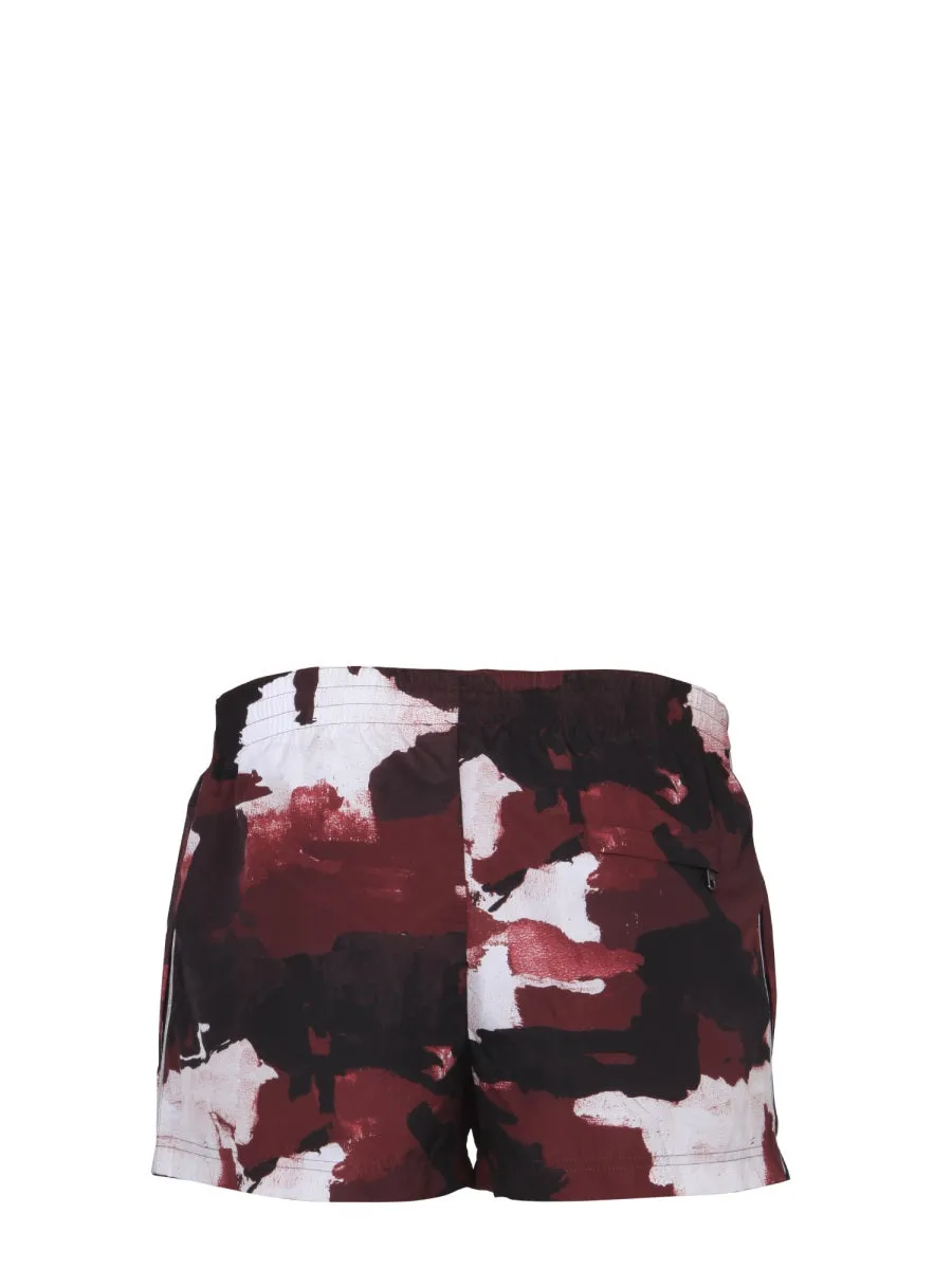Dolce & Gabbana Camouflage Print Swim Shorts