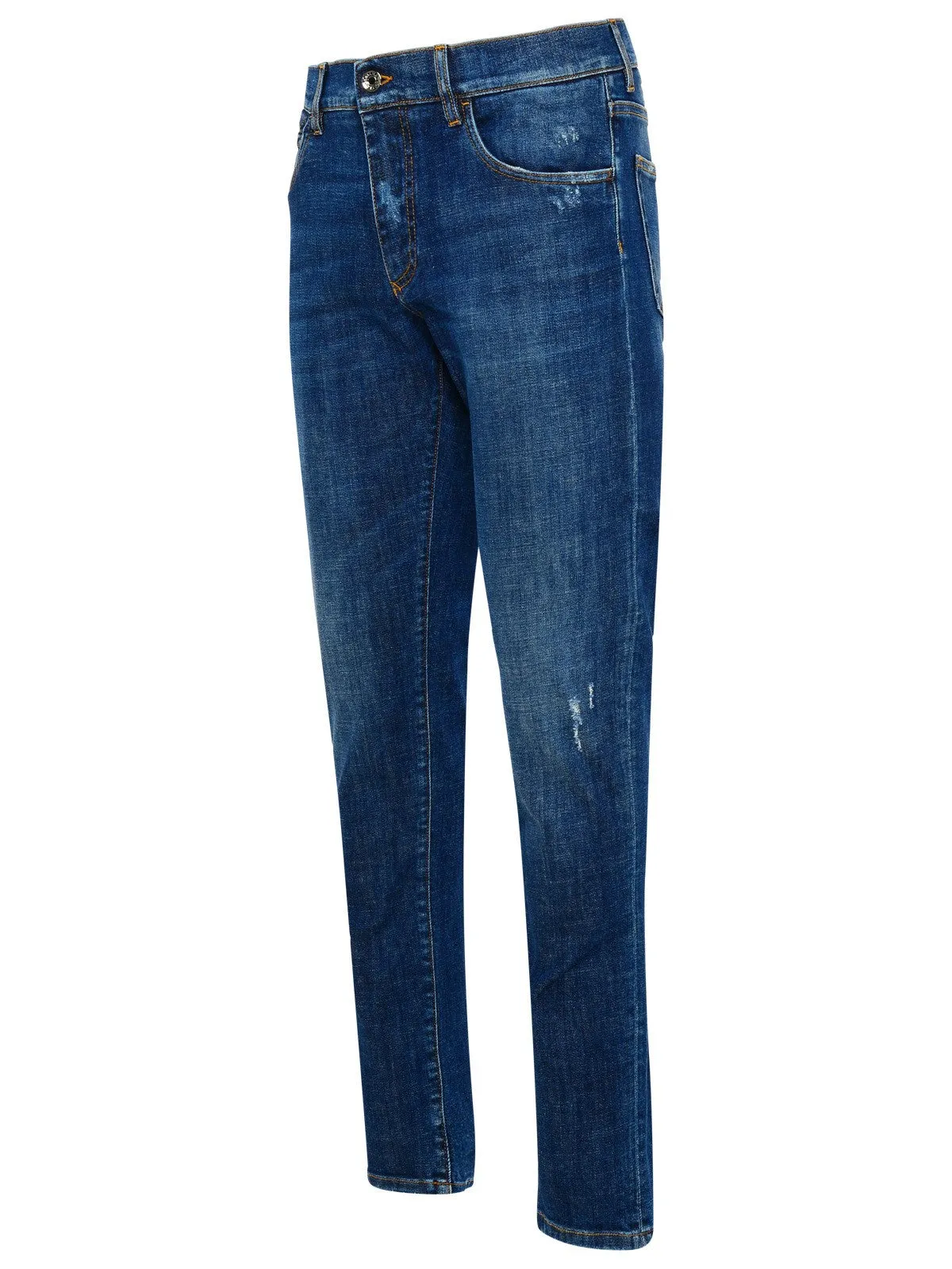 Dolce & Gabbana Distressed Slim-Fit Jeans
