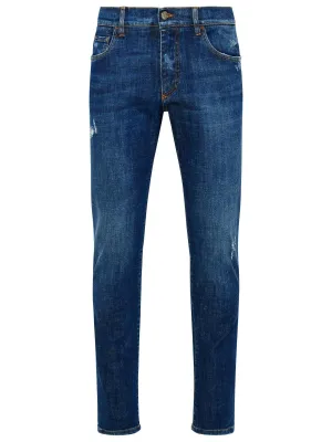 Dolce & Gabbana Distressed Slim-Fit Jeans