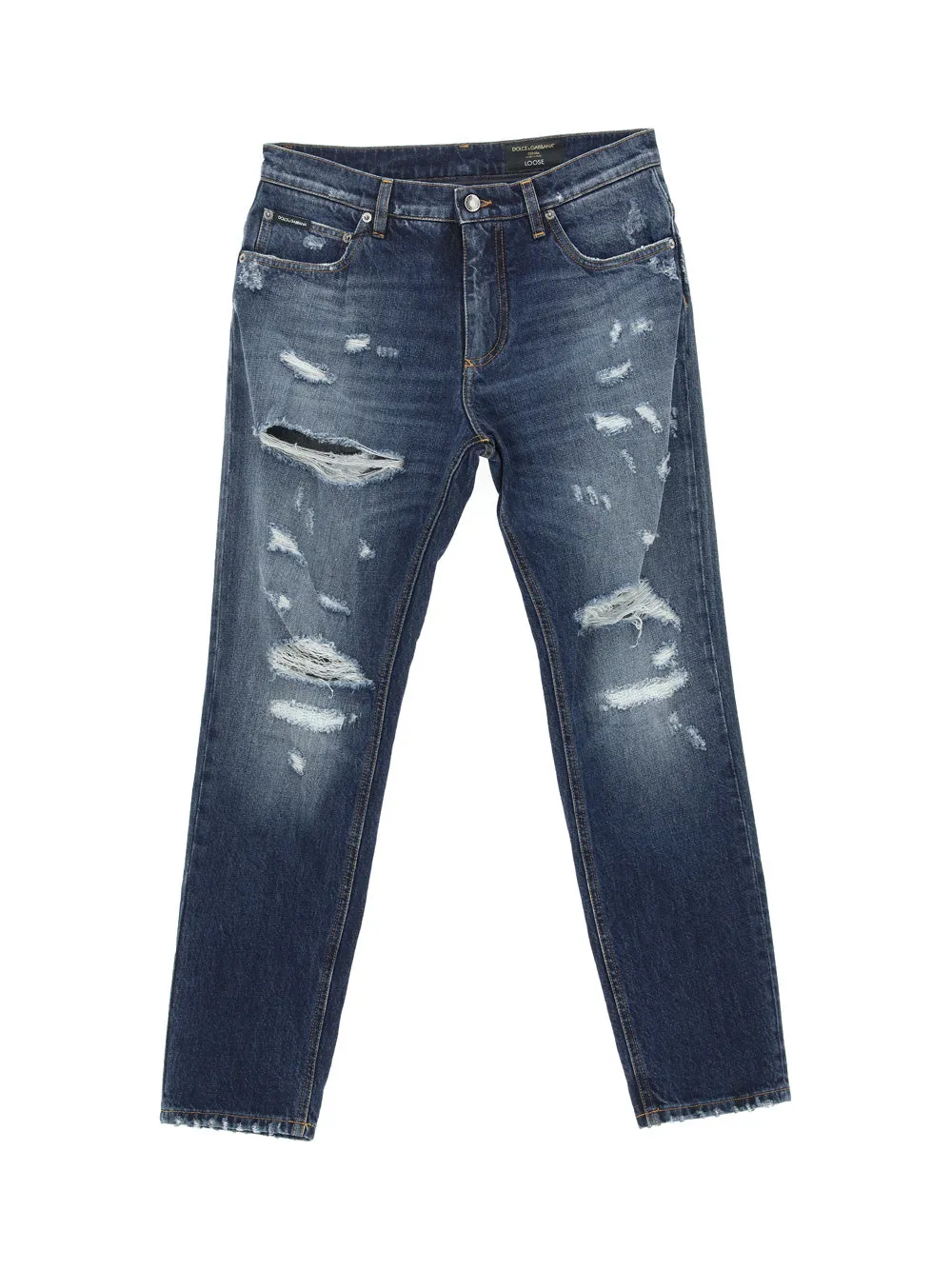 Dolce & Gabbana Distressed Wash Jeans
