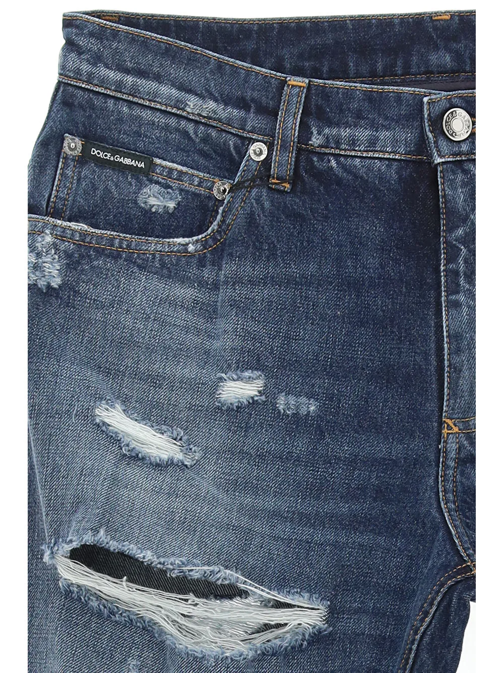Dolce & Gabbana Distressed Wash Jeans
