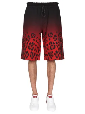 Dolce & Gabbana Leopard Pattern Bermuda Shorts