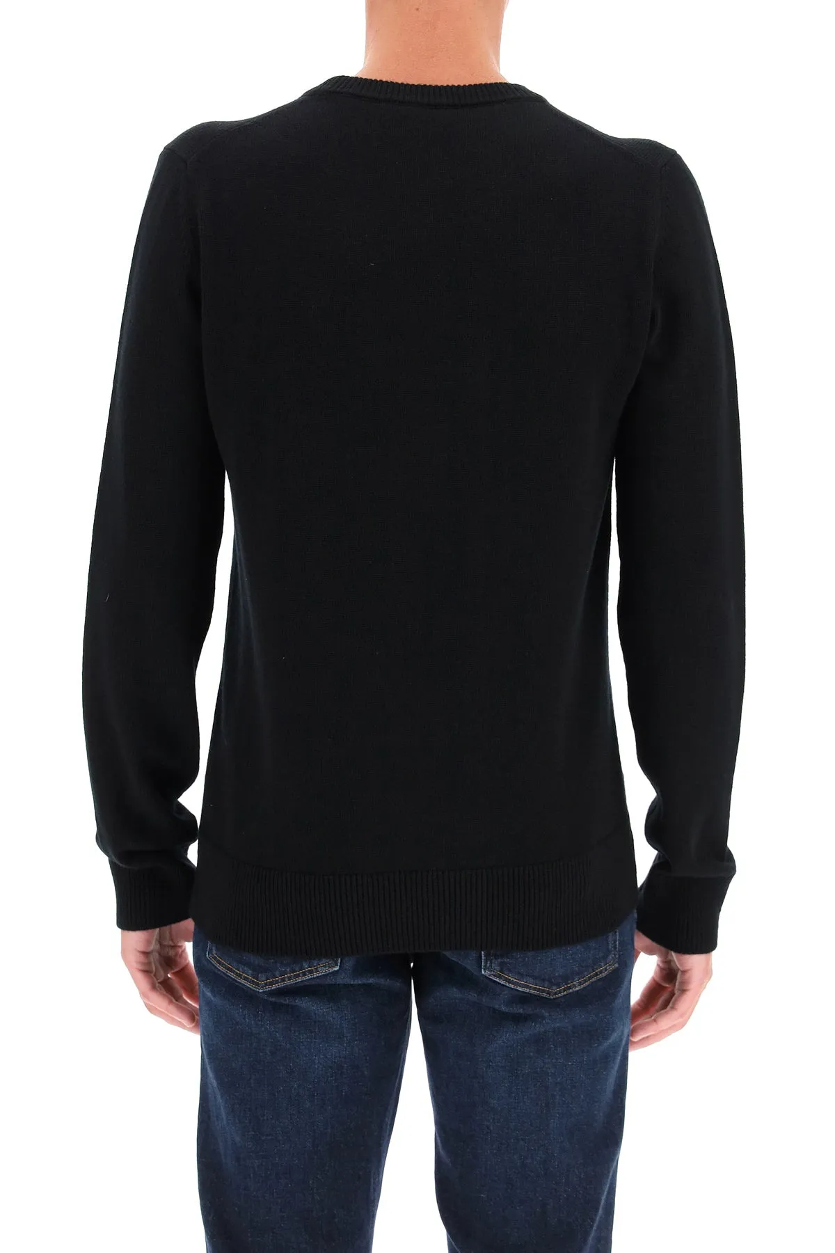 Dolce & Gabbana Logo Intarsia Knitted Jumper