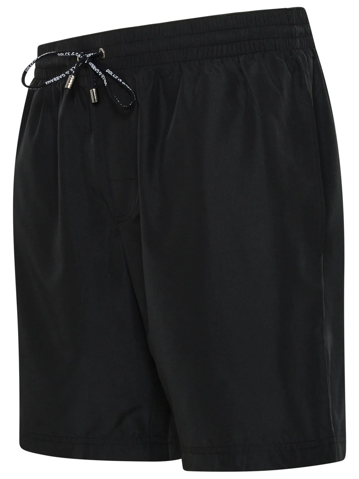 Dolce & Gabbana Logo Intarsia Mid-Length Swim Shorts