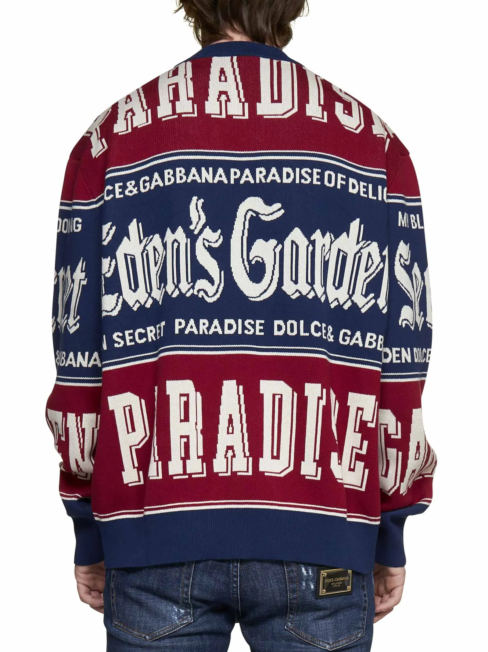 Dolce & Gabbana Logo Jacquard Sweater