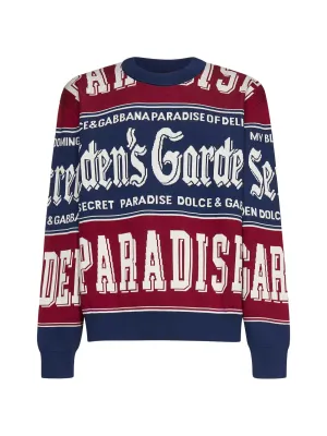 Dolce & Gabbana Logo Jacquard Sweater