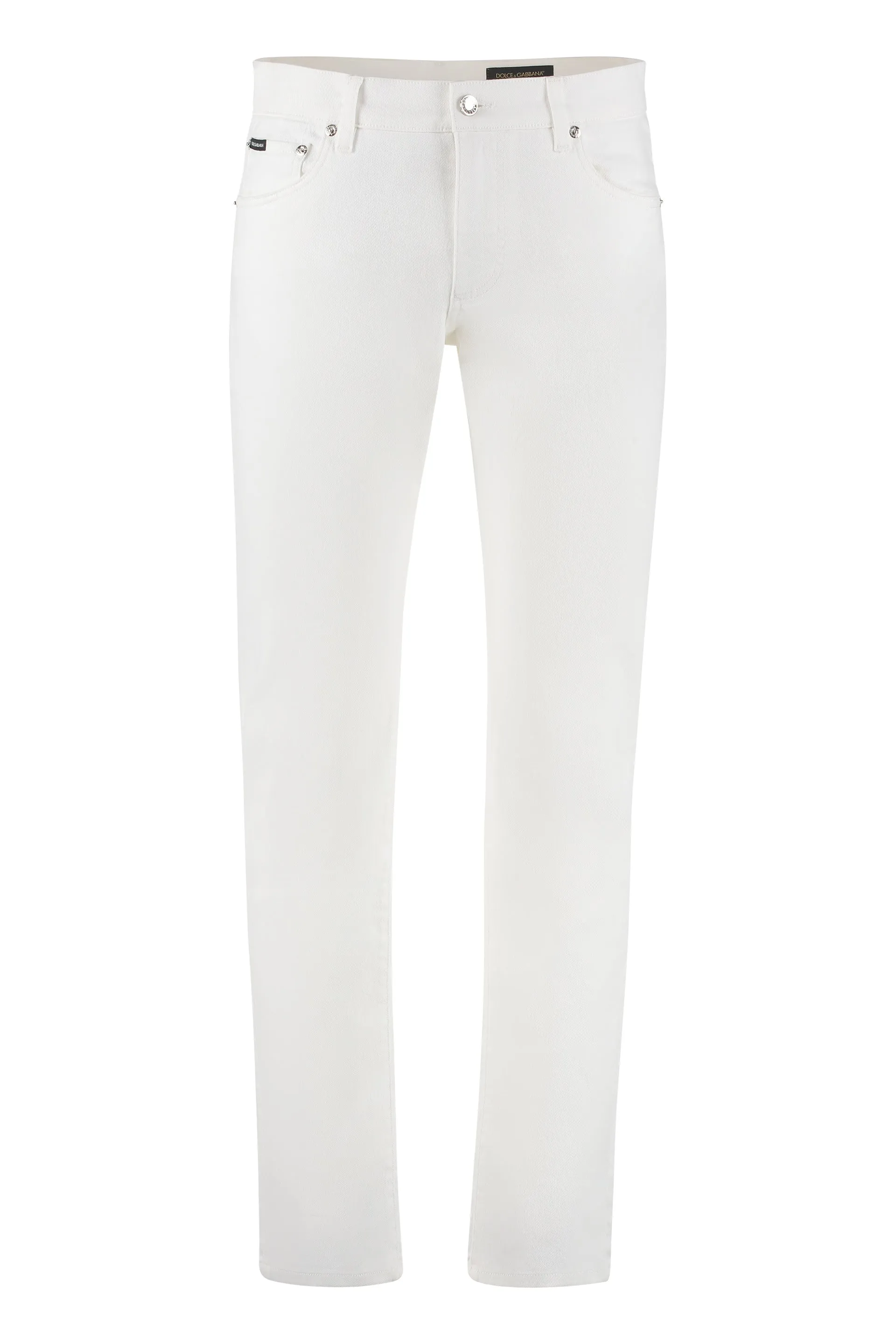Dolce & Gabbana Logo Patch Slim Jeans
