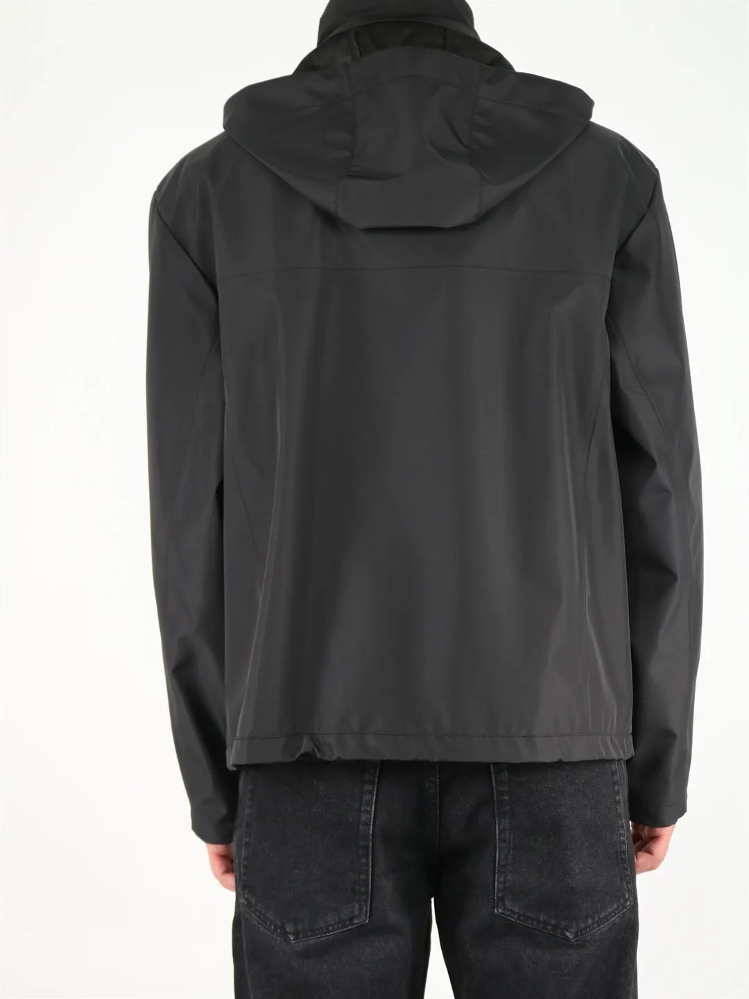 Dolce & Gabbana Logo Plaque Hooded Jacket