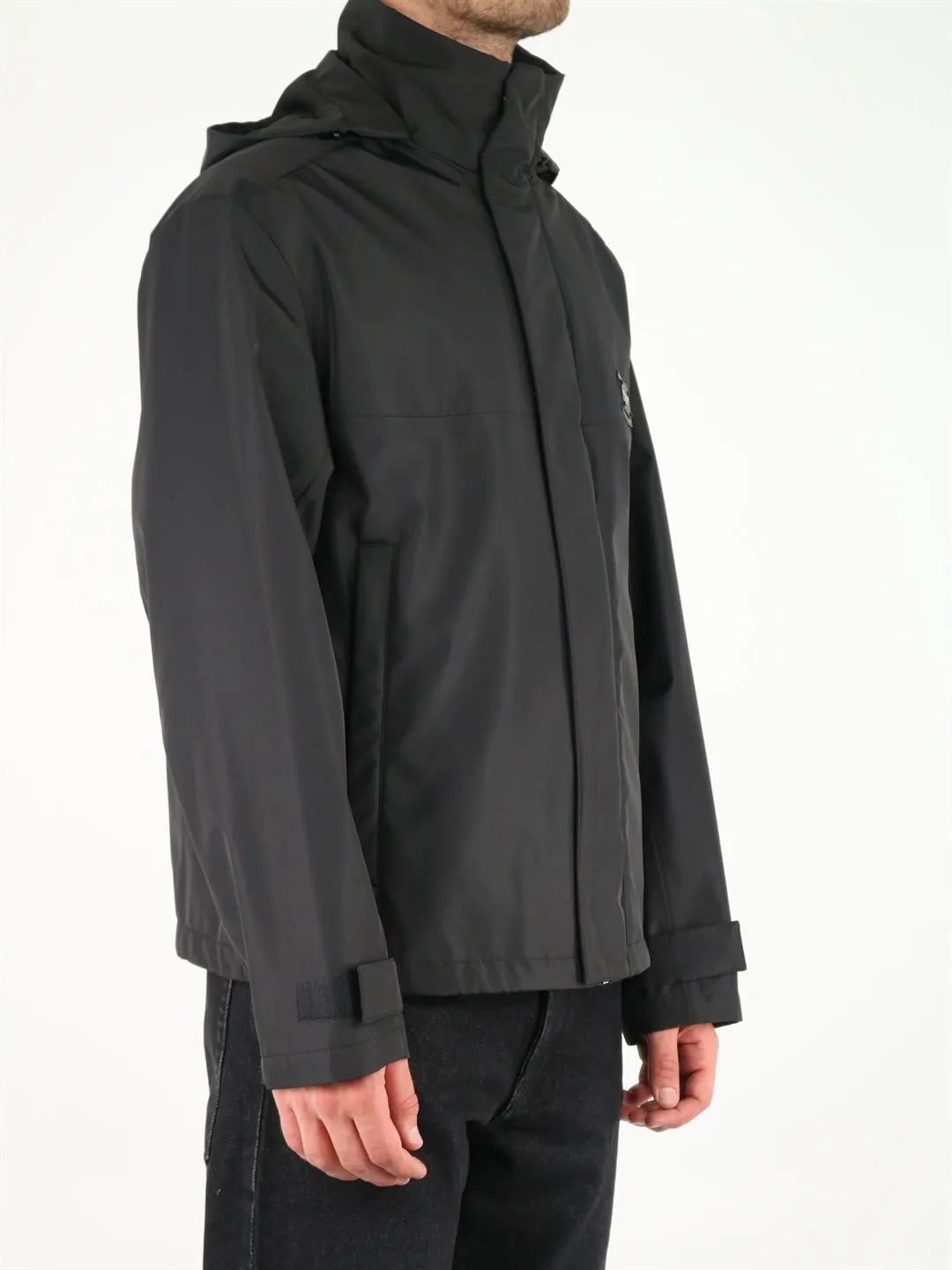 Dolce & Gabbana Logo Plaque Hooded Jacket