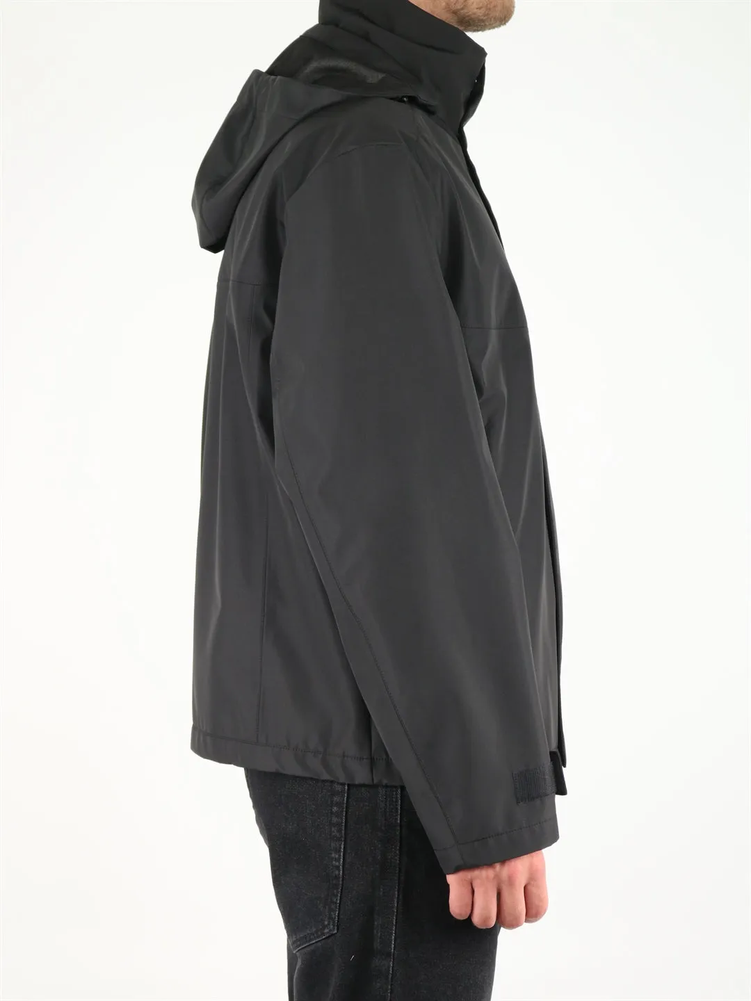 Dolce & Gabbana Logo Plaque Hooded Jacket