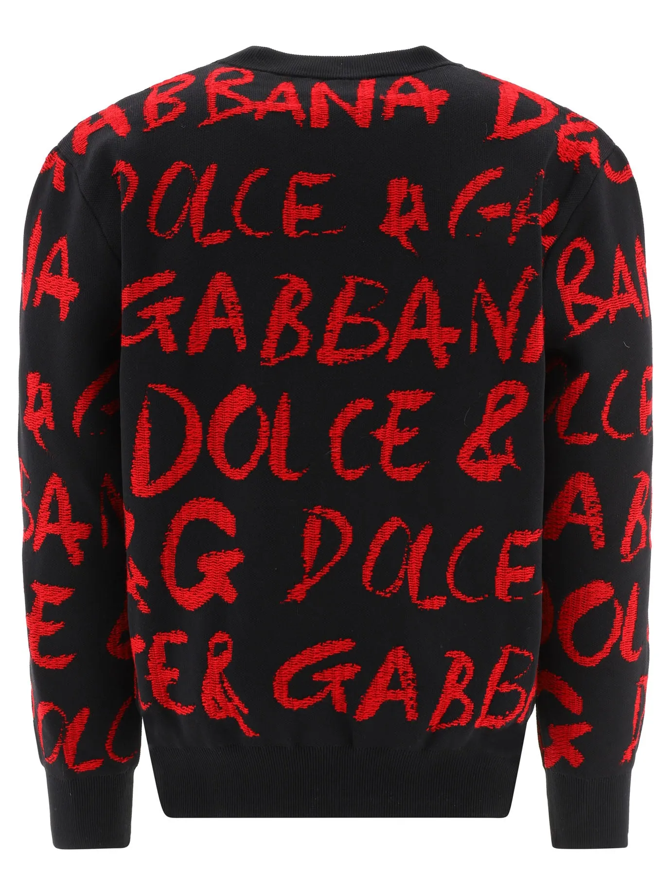 Dolce & Gabbana Logo Printed Knitted Jumper
