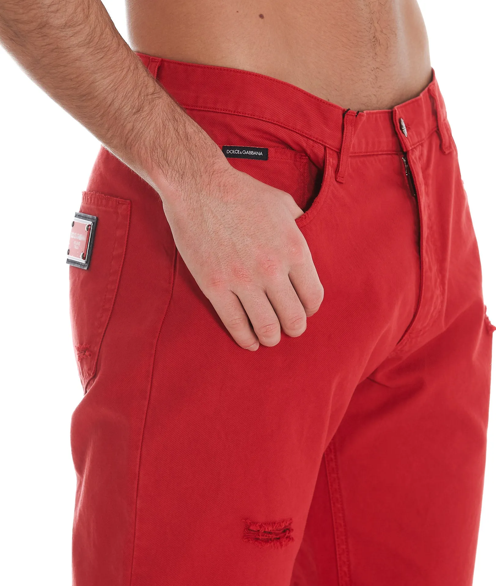 Dolce & Gabbana Loose Garment-Dyed Pants