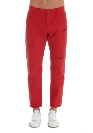 Dolce & Gabbana Loose Garment-Dyed Pants