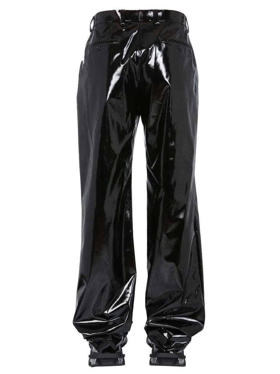 Dolce & Gabbana Metallic Straight-Leg Pants