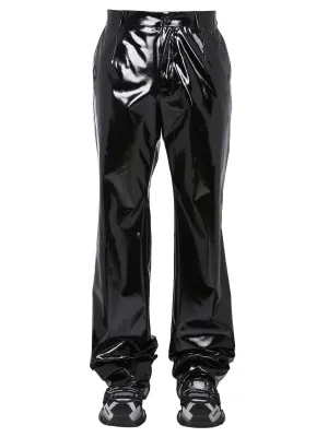 Dolce & Gabbana Metallic Straight-Leg Pants