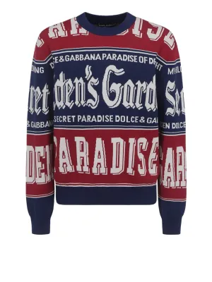 Dolce & Gabbana Round Neck Jacquard Sweater