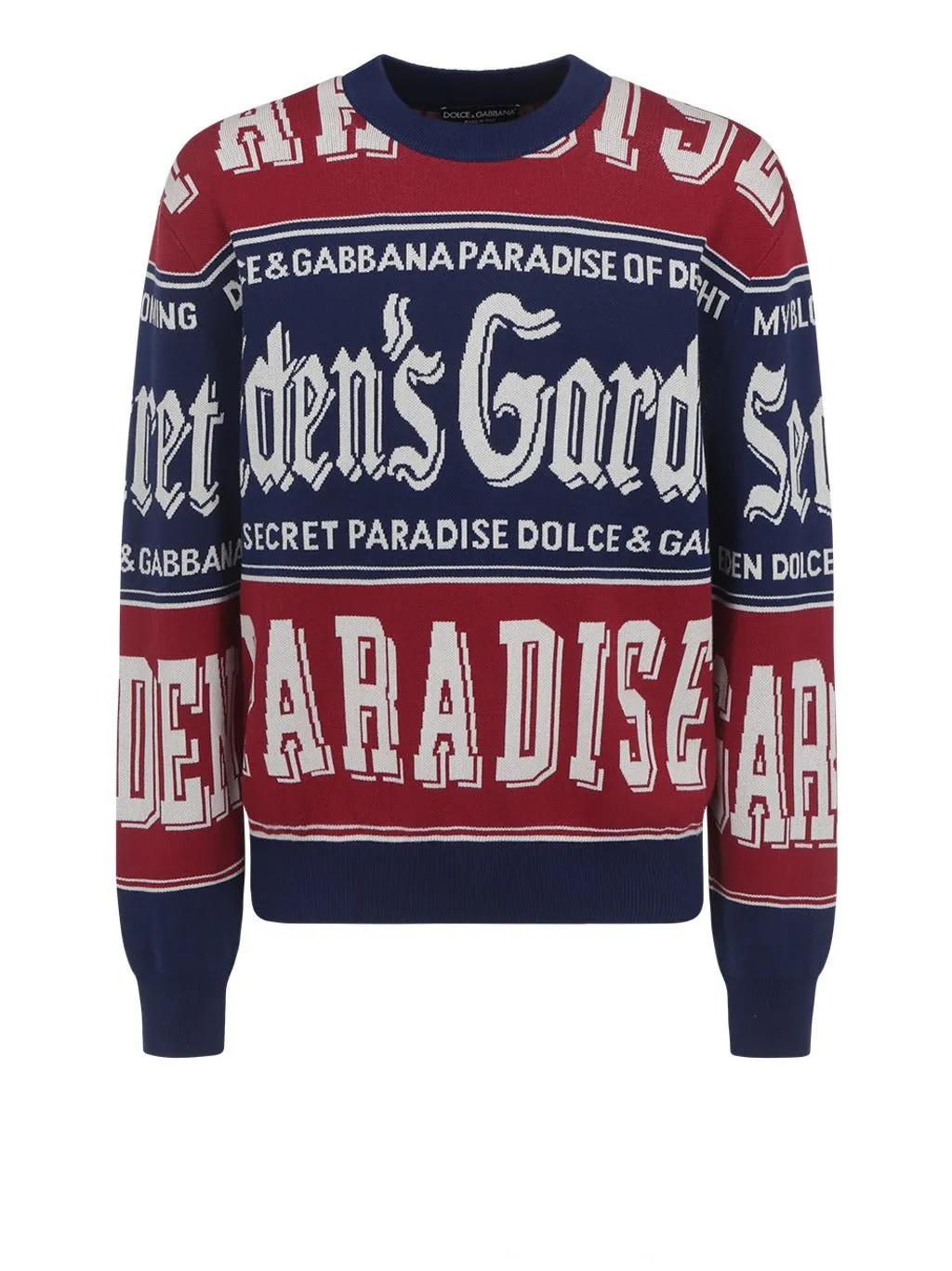 Dolce & Gabbana Round Neck Jacquard Sweater