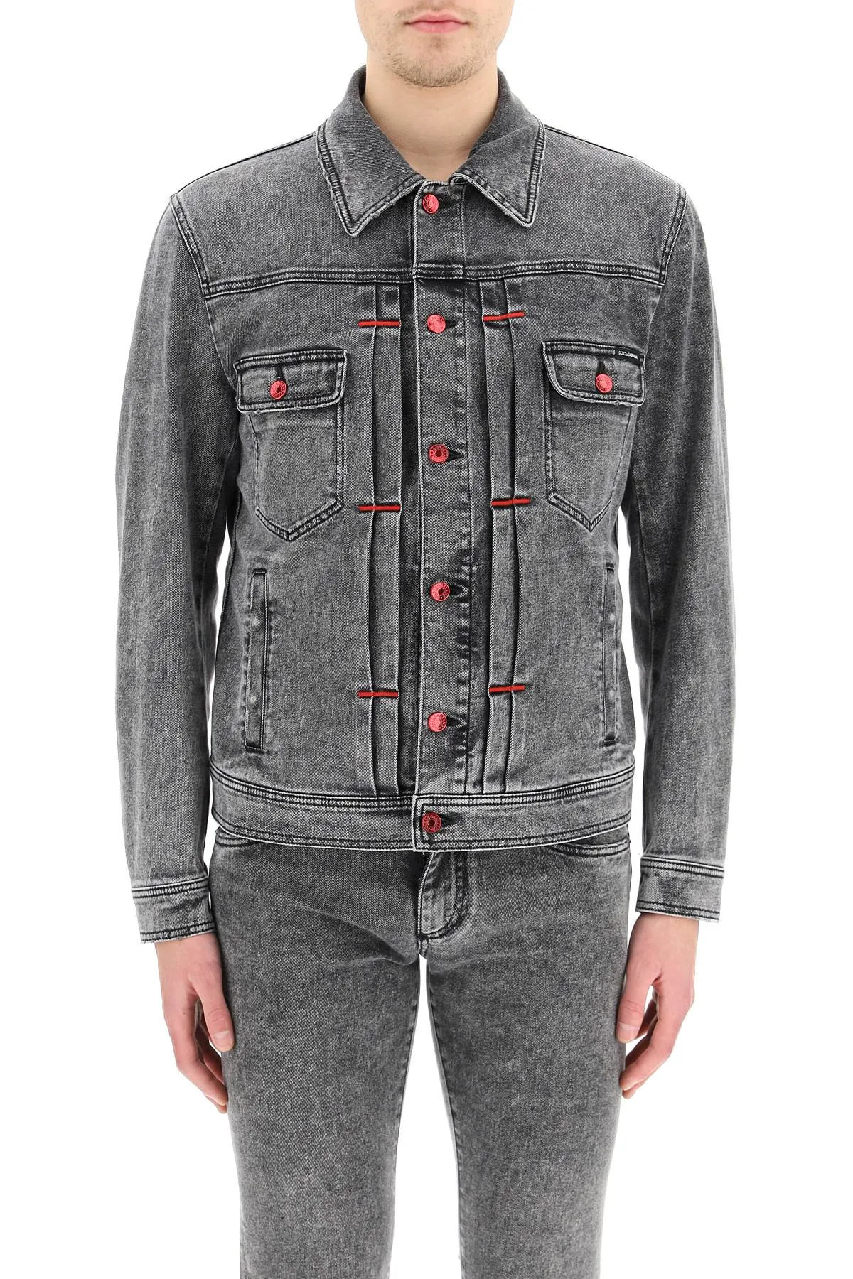 Dolce & Gabbana Washed Effect Denim Jacket