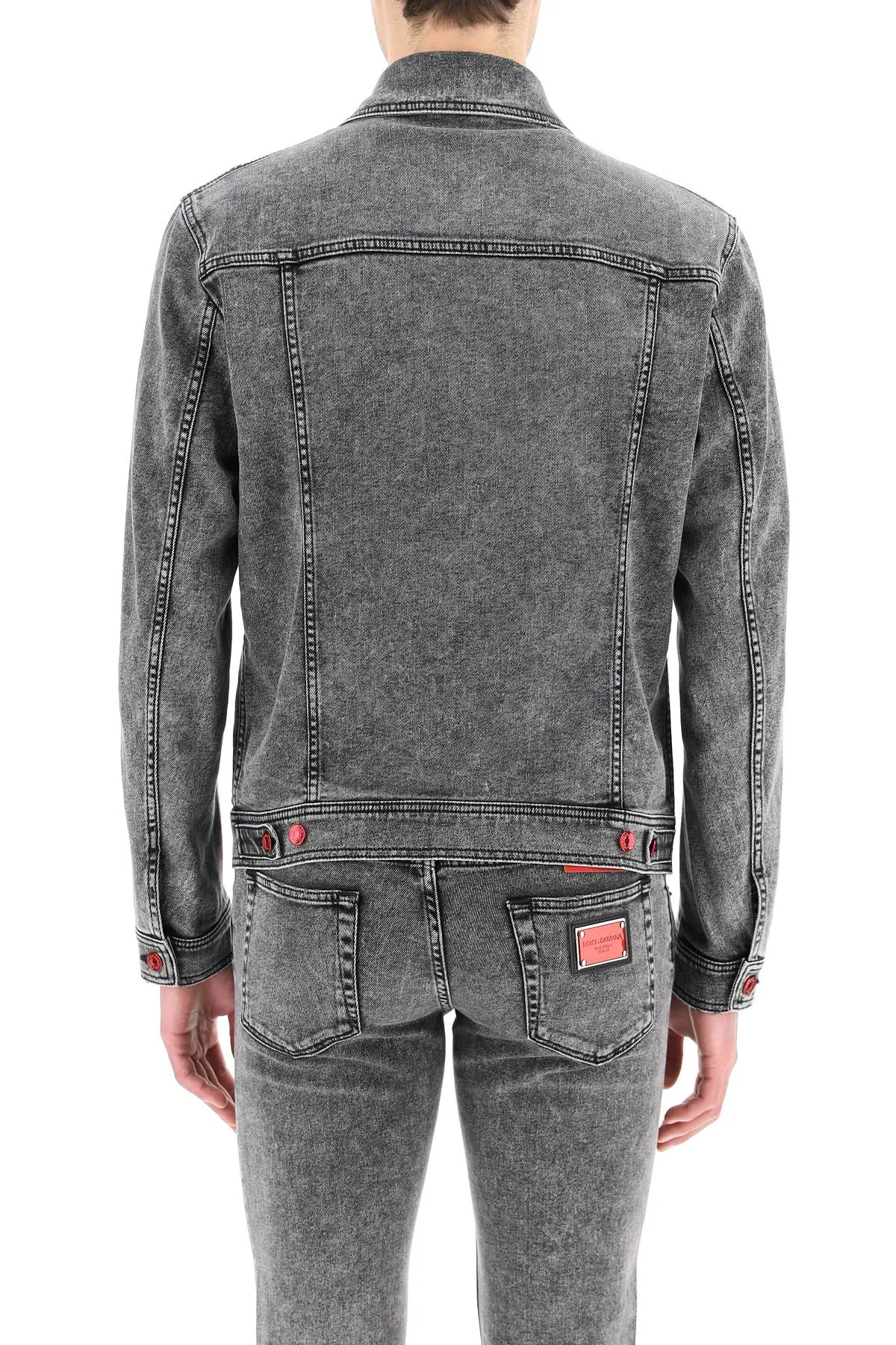 Dolce & Gabbana Washed Effect Denim Jacket