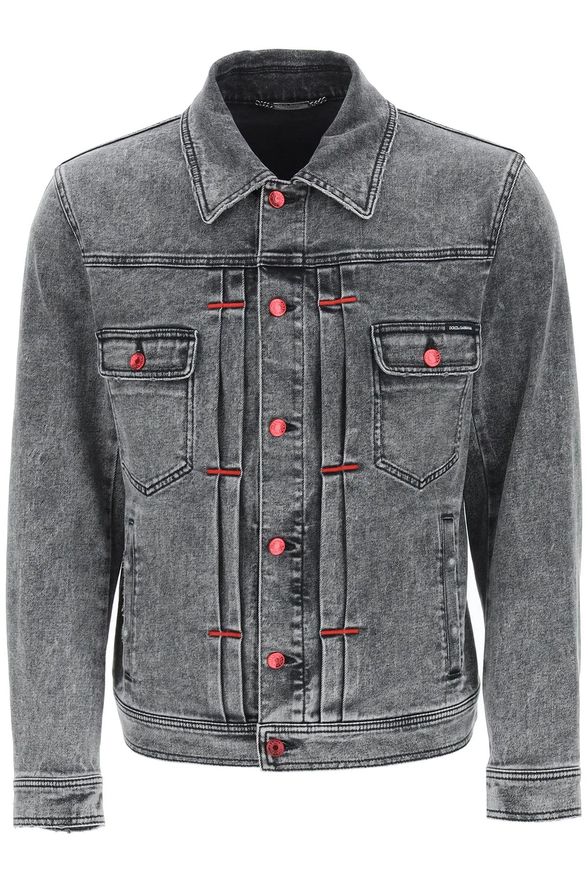 Dolce & Gabbana Washed Effect Denim Jacket