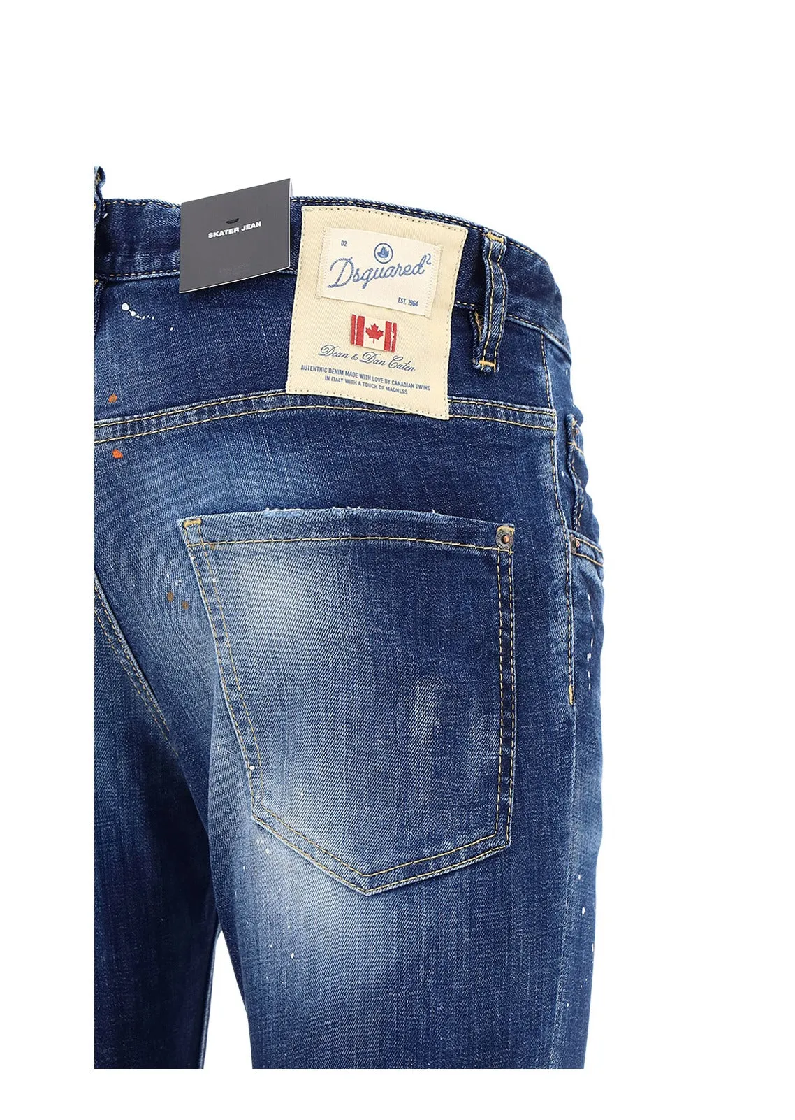 Dsquared2 All-Over Patch Design Denim Jeans