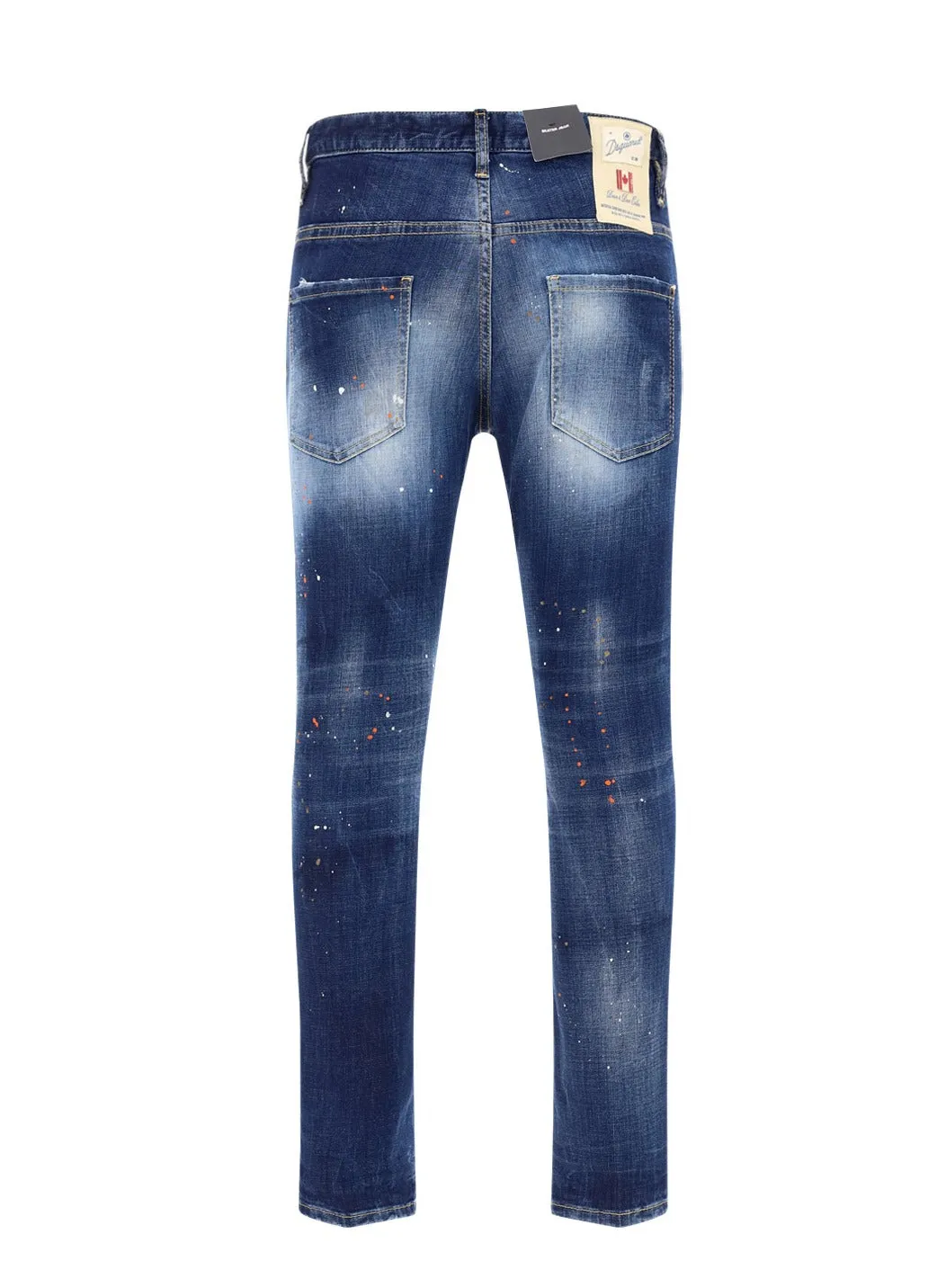 Dsquared2 All-Over Patch Design Denim Jeans