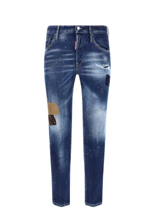 Dsquared2 All-Over Patch Design Denim Jeans