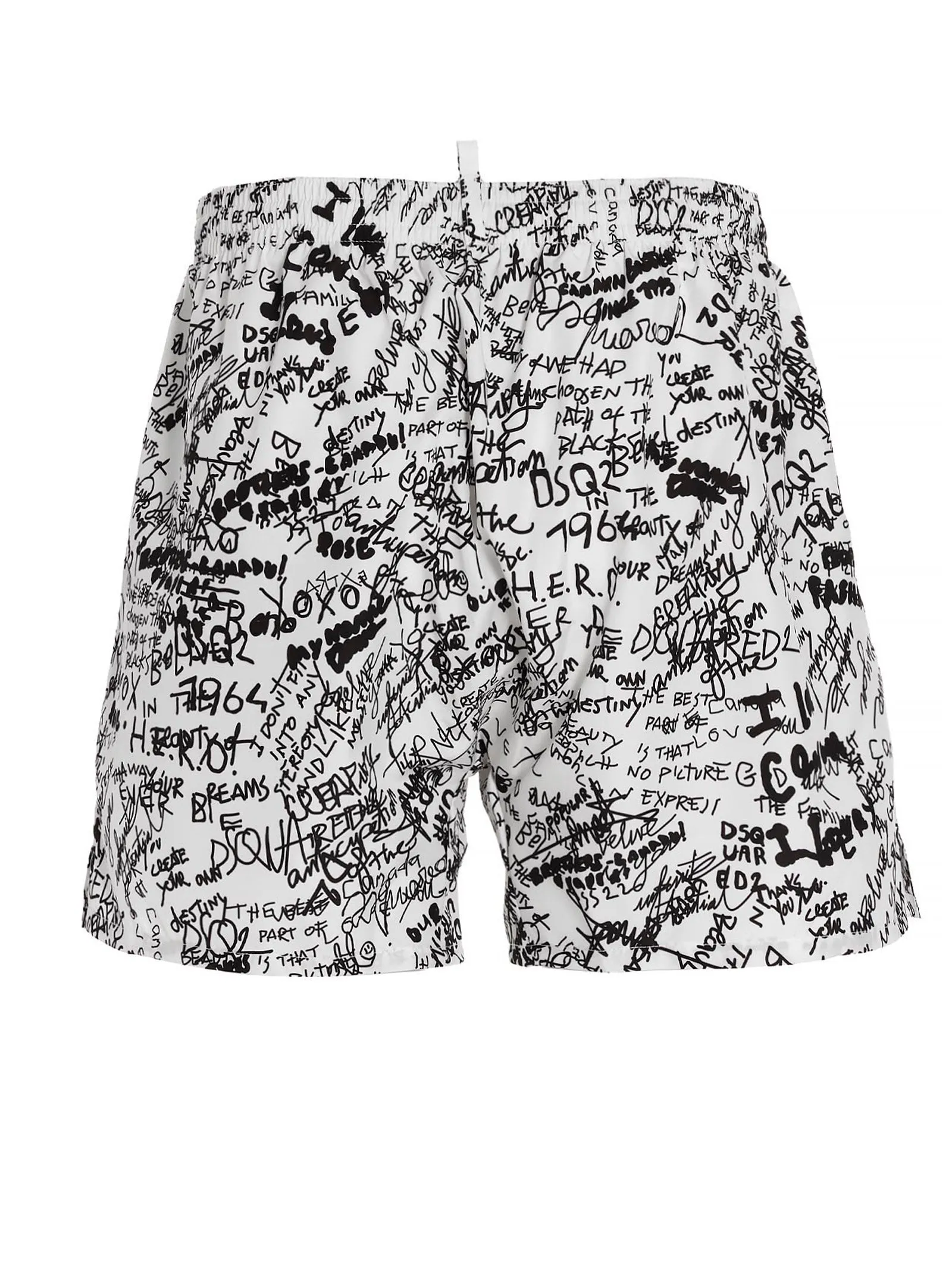 Dsquared2 Allover Graffiti Printed Swim Shorts