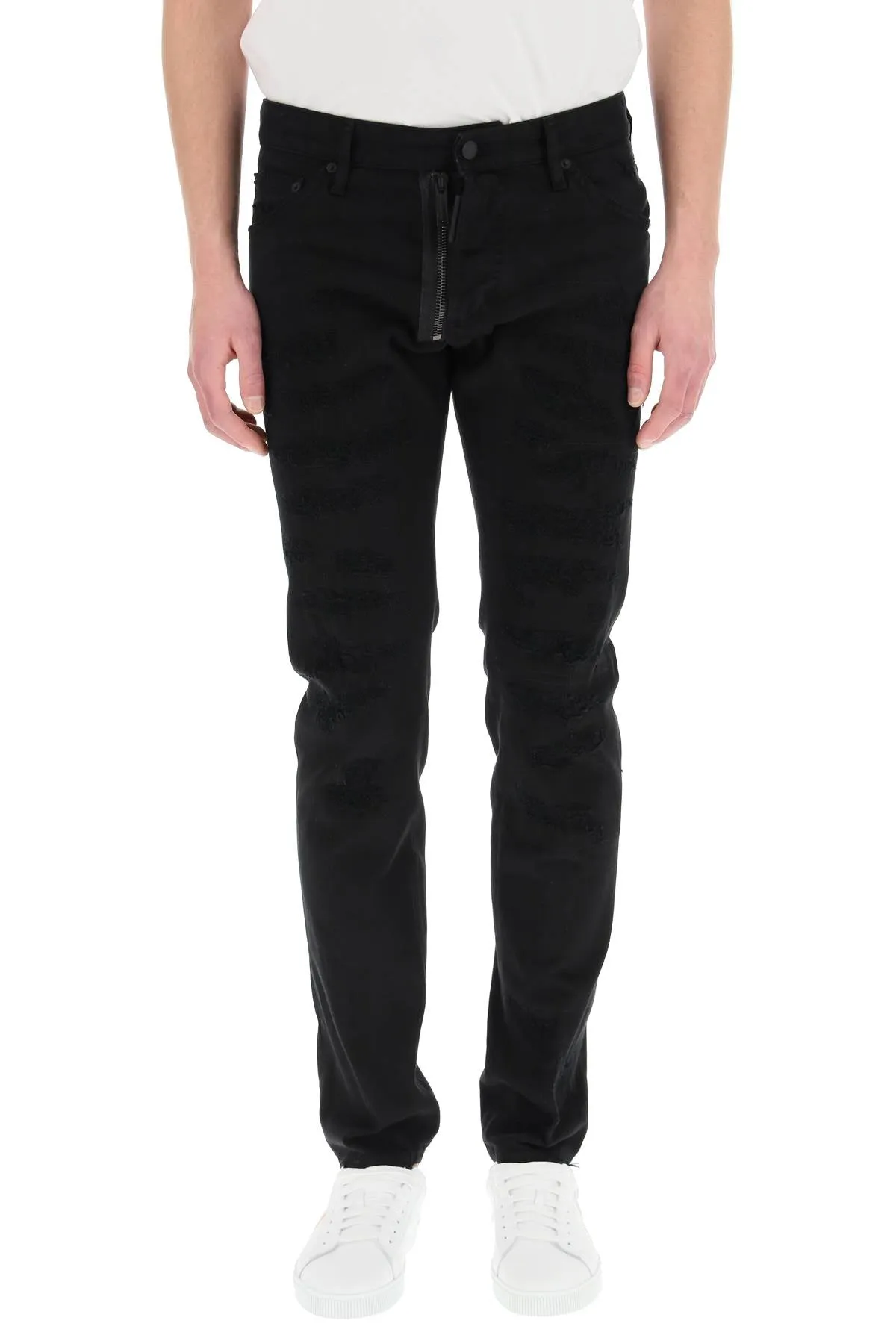 Dsquared2 Back Logo Print Skinny Jeans