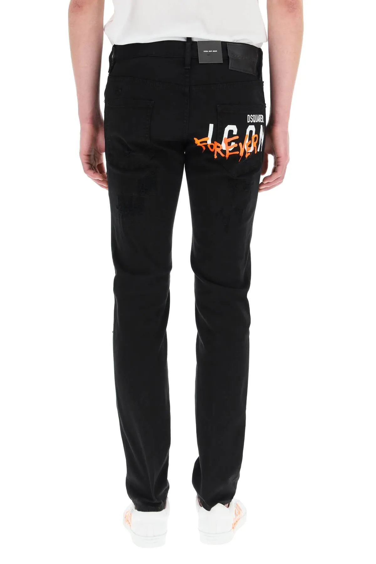 Dsquared2 Back Logo Print Skinny Jeans