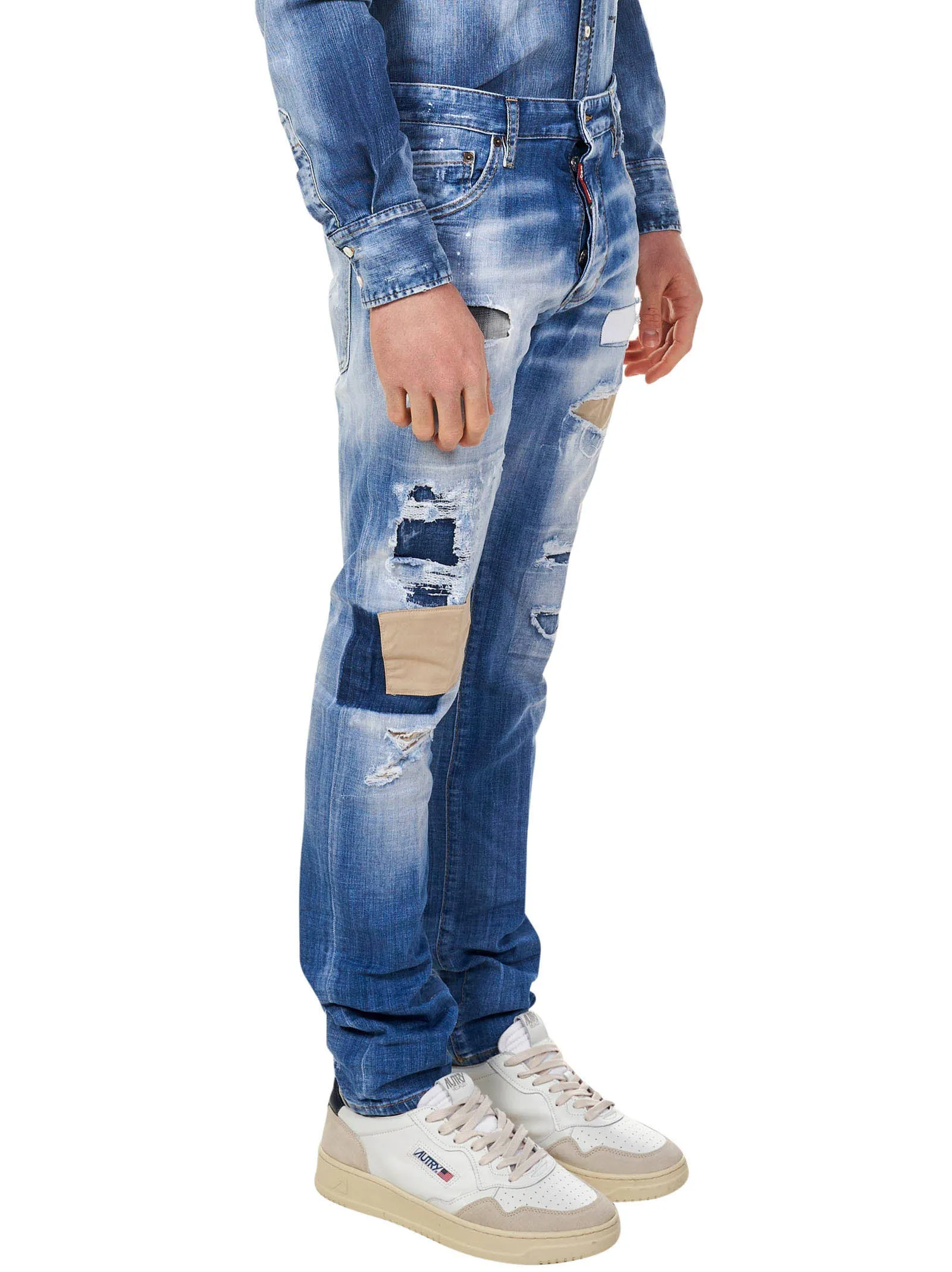 Dsquared2 Bleach-Effect Jeans