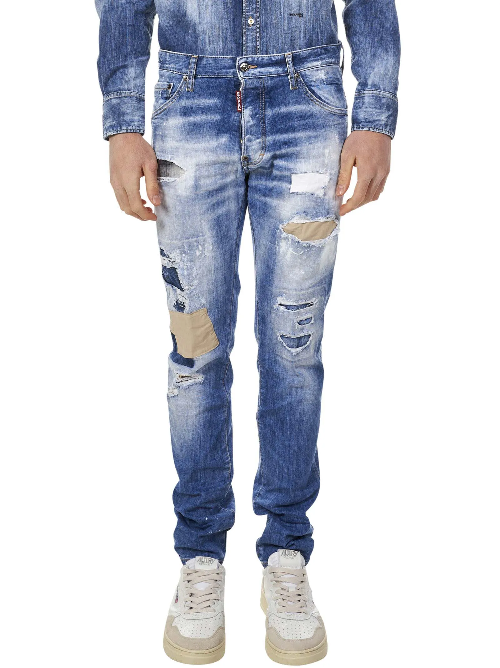 Dsquared2 Bleach-Effect Jeans