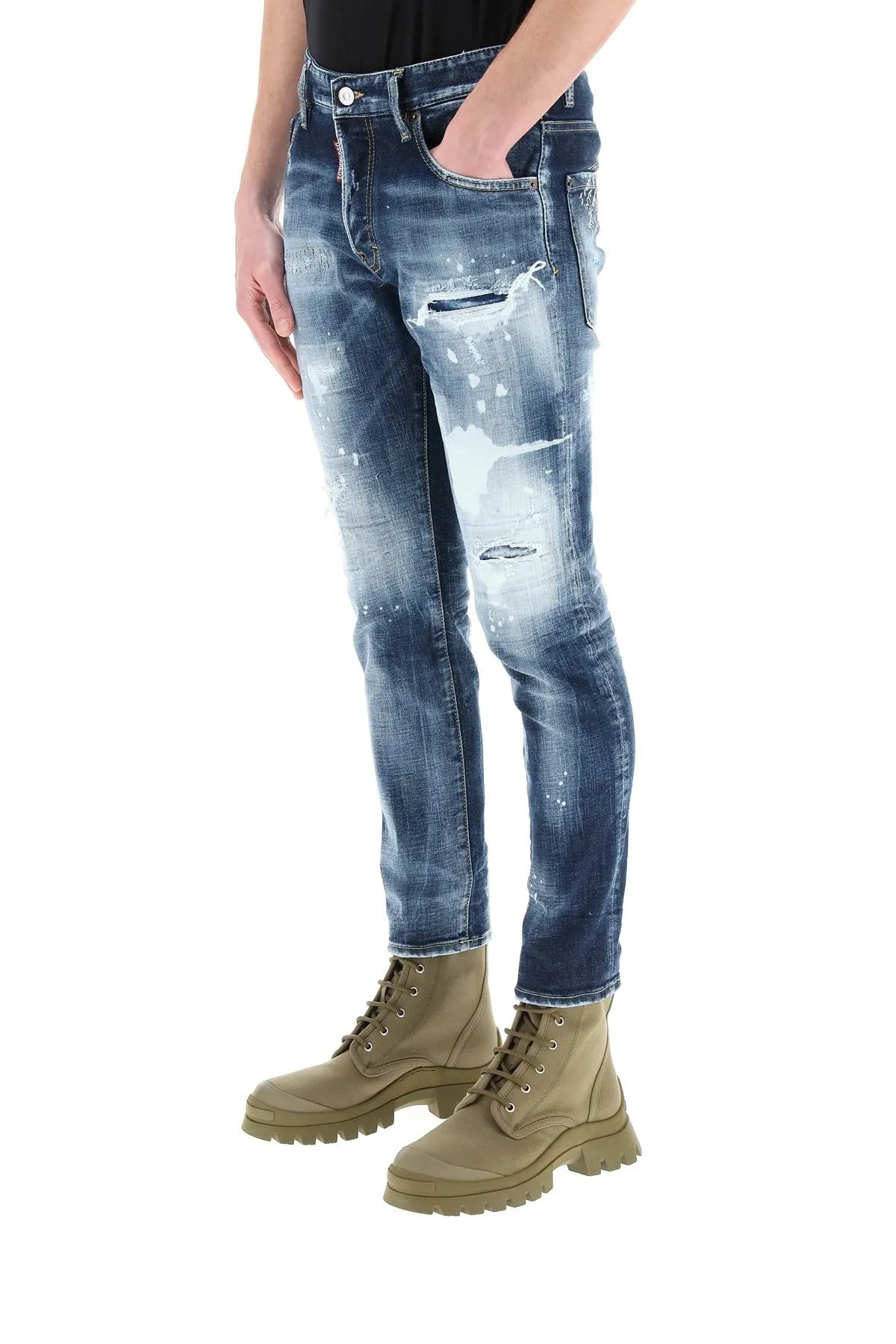 Dsquared2 Distressed Bleached Jeans