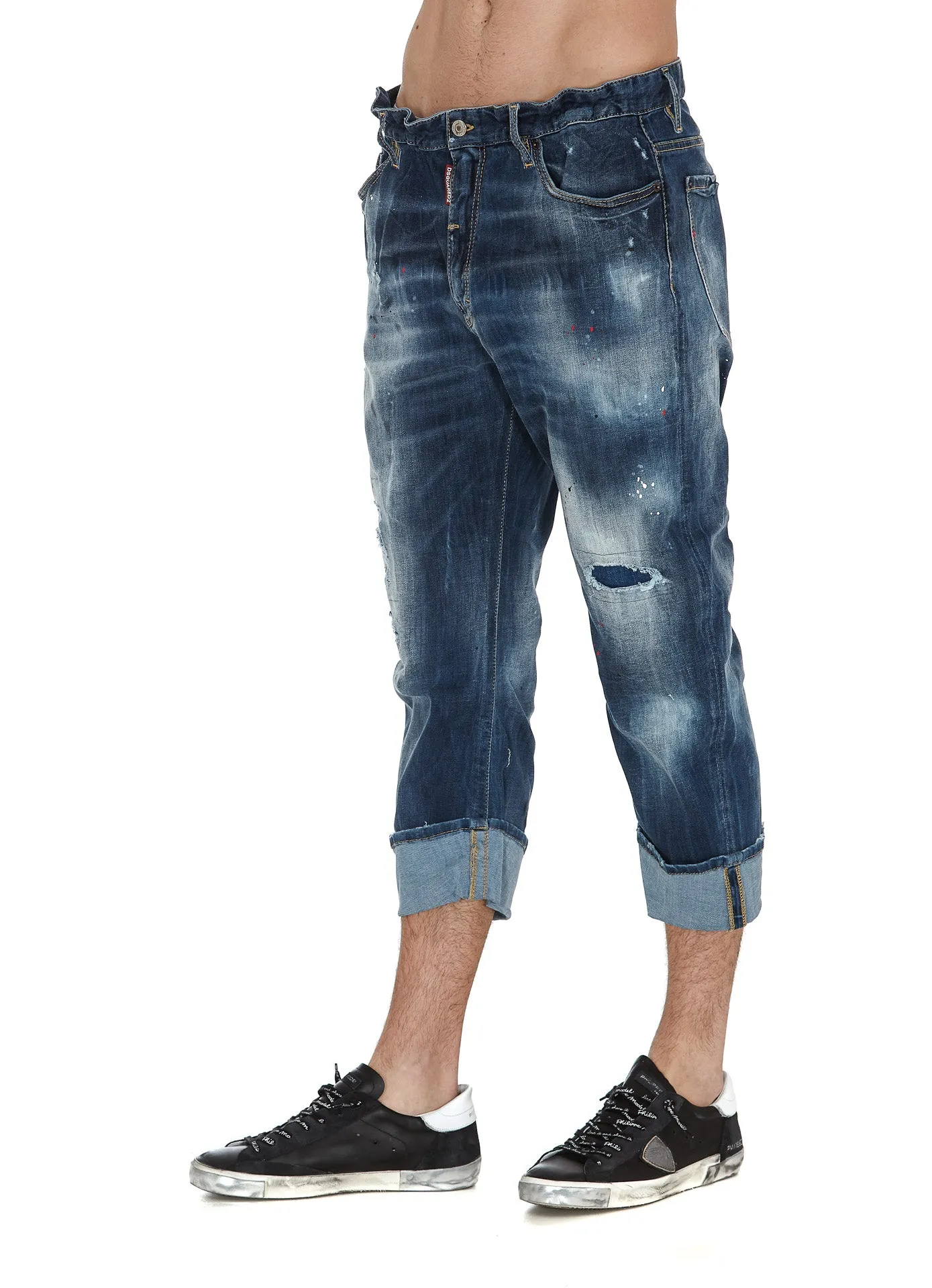 Dsquared2 Distressed Cropped Jeans