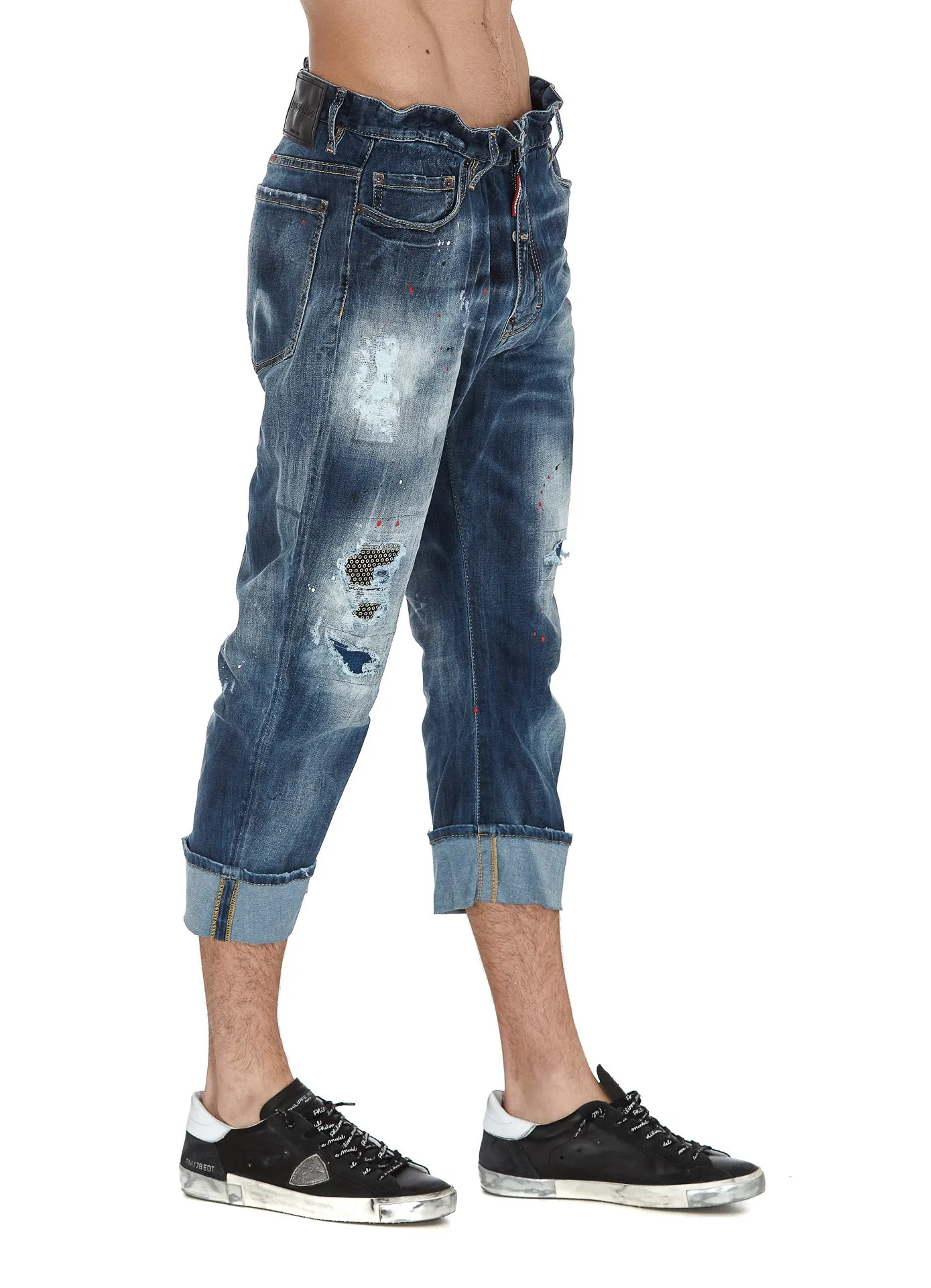 Dsquared2 Distressed Cropped Jeans