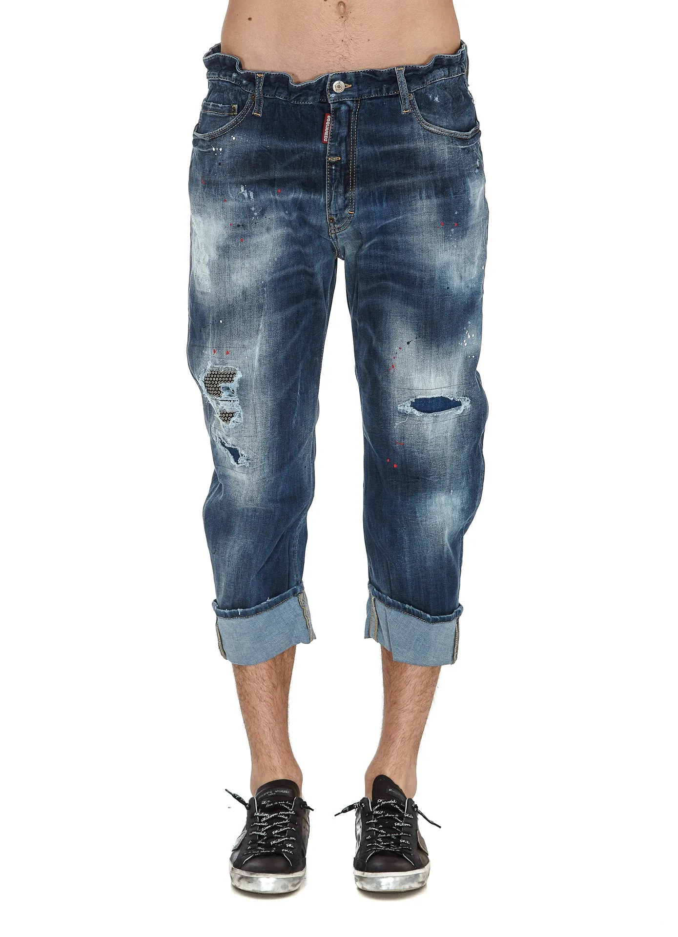Dsquared2 Distressed Cropped Jeans