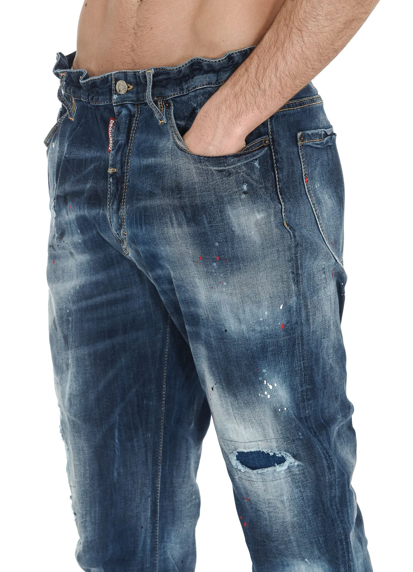 Dsquared2 Distressed Cropped Jeans